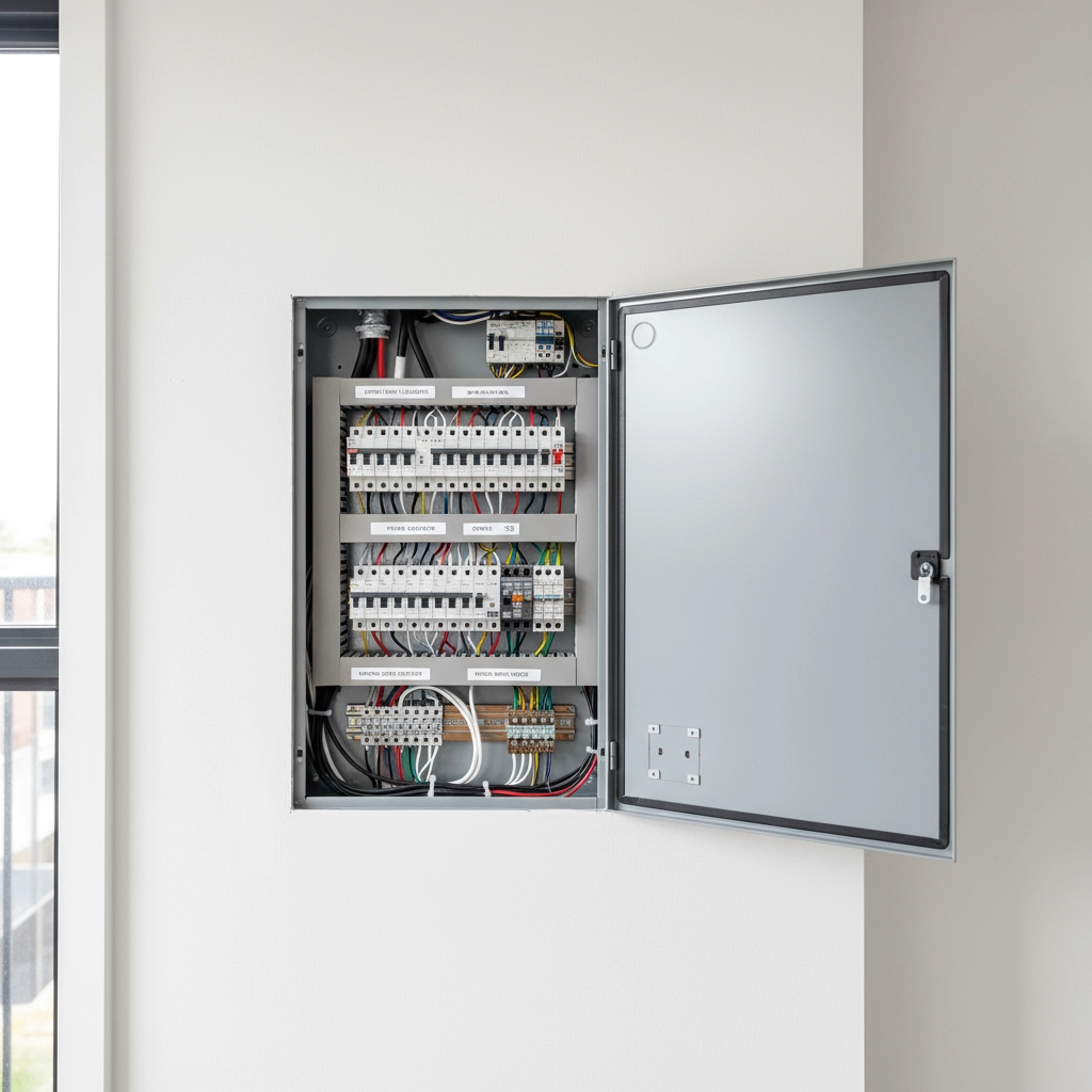 Электромонтаж до начала работ в ЖК «Северный бульвар», г. Брест, ул. Олега Кошевого